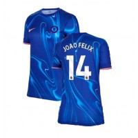 Camisa de Futebol Chelsea Joao Felix #14 Equipamento Principal Mulheres 2024-25 Manga Curta